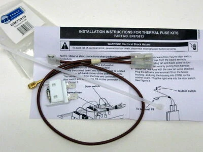 ERP Exact 675813 Dishwasher Thermal Fuse Link Door Switch for Whirlpool Kenmore