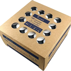 100pcs 8 Hours Tealight Candle white Tealights Home Decoration Party Unscented - Picture 1 of 3