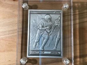 1990 Pinnacle Emmitt Smith Highland Mint Parallel Silver Mint Card E0443 - Picture 1 of 11
