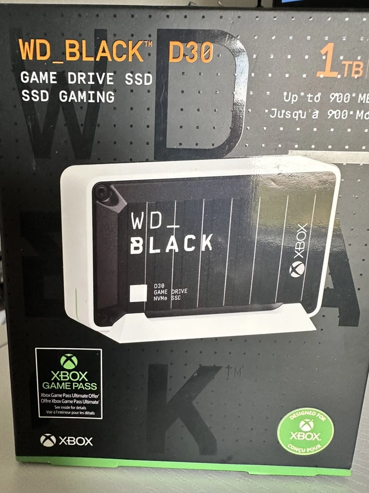 Western Digital 1TB, External, D30 Game Drive - Image 1 of 1