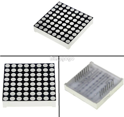 8x8 3mm Dot Matrix Display Red LED Display Common Anode - Bild 1 von 4
