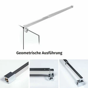 Haltestange Duschtrennwand Trennwand Halter Stabilisation Duschwand Abtrennung - Bild 1 von 1