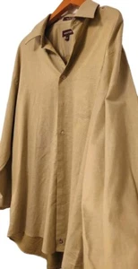 Nordstrom Men's Dress Shirt X-Large Size 16 1/2 34 Beige Tiny Pin Stripe - Picture 1 of 12