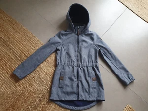 NEU o. E. Softshelljacke 158 Mädchen Topo tailliert Kapuze Mantel Regenjacke - Bild 1 von 10
