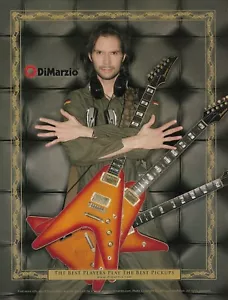 Mr. Big Paul Gilbert DiMarzio Pickups 2007 Annuncio Promo 8x11 Mini Poster - Foto 1 di 1