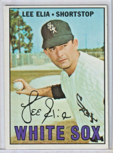 Lee Elia Chicago White Sox 1967 Topps Baseball Card #406 (SET BREAK)