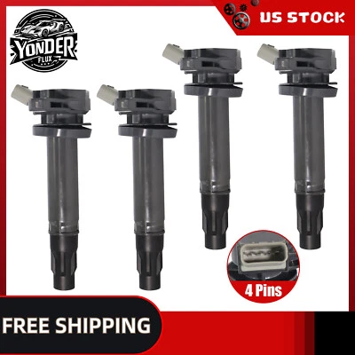 4 Ignition Coil For Toyota Avanza 1.5L l4 2007 2008 2009 2010 2011 12-2015 UF772 - Image 1 of 4