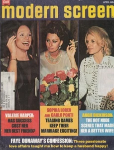 Modern Screen April 1975 SOPHIA LOREN-RICHARD CHAMBERLAIN-ANGIE DICKINSON-HAYMES - Picture 1 of 1