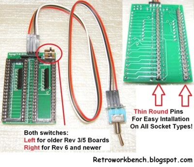 Amiga KickStart ROM Switcher Adapter For A500 (All Revisions), A500+ , A2000