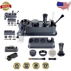 Espresso Lovers' 7-Pack Tamper Station Set in Durable Organizer Box - Ideal Gift - Picture 1 of 10