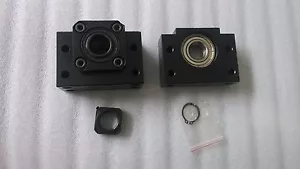 Soportes de extremo de tornillo de bola 10 piezas BK12 y 10 piezas BF12 con tuercas de bloqueo y cir-cplis - Imagen 1 de 3