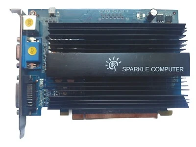 SPARKLE GeFORCE 9500GT 512MB PCI-e SILENT GPU DVI VGA S-VIDEO #GK4523 /1 - Image 1 of 3