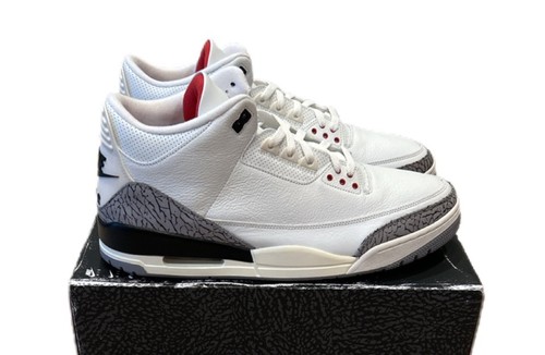 Nike Air Jordan 3 bianche cemento reimmaginate taglia 16 DN3707 100