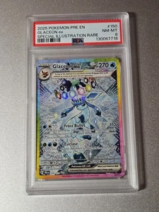 2025 Pokémon Glaceon ex Special Illustration Rare PSA 8 - PRE EN Promo - Bild 1 von 2