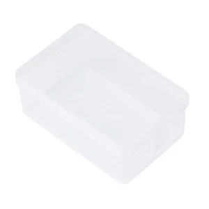 Rectangular Plastic Transparent Storage Box Jewelry Beads Container Organizer - Picture 1 of 8