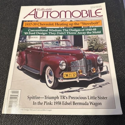 COLLECTIBLE AUTOMOBILE APRIL 2001 MAGAZINE 1940 Dodge Deluxe Convertible Coupe - Image 1 of 4