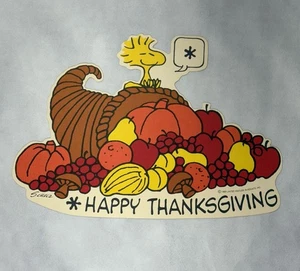 Vintage 1965 Woodstock Peanuts Ambassador Thanksgiving Diecut Die Cut Decor - Picture 1 of 2