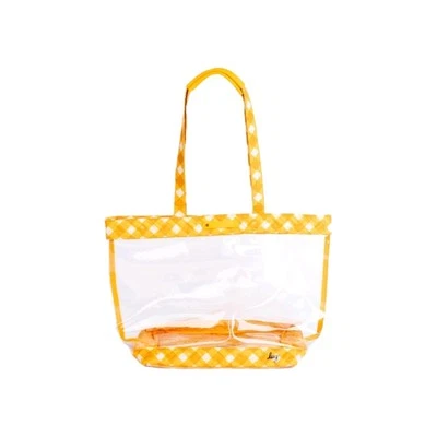Bolso de Mano Lug Peekaboo Vinilo Transparente Guinga Mostaza Foto 1 de 4