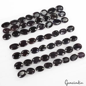 Lote de 350 quilates/54 piezas gemas naturales africanas azul oscuro ovaladas facetadas corte suelto corte - Imagen 1 de 6
