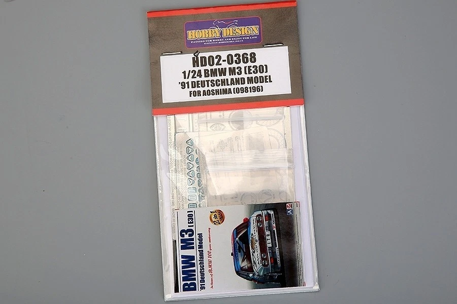 Hobby Design 124 BMW M3 DTM E30 1991 Model Kit Resina Incisione Metallo per... - Immagine 1 di 2