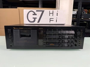 SERVICED NAKAMICHI DRAGON DOUBLE DIRECT DRIVE CAPSTANS 3 HEAD AUTO CASSETTE DECK - Picture 1 of 15