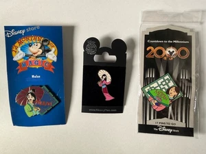 Disney-3 Mulan Pins  New - Picture 1 of 5