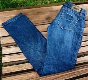 Jeans Stradivarius Distressed Bootcut Talla 6 EE. UU. Azul Oscuro Lavado - Imagen 1 de 8