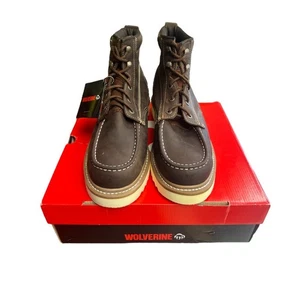 Wolverine Herren Braun Leder Loader 6 Zoll Arbeitsstiefel W10744 US Größe 11,5 - Bild 1 von 6