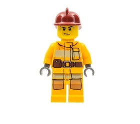 LEGO City (cty0279) Firefighter Minifigure [#4209] New, Exclusive & Retired