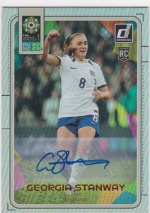 Georgia Stanway 2023 Panini Donruss Womens World Cup  Silver Autograph England 2 - Picture 1 of 2