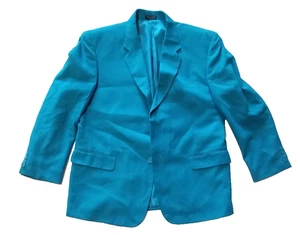 Blazer Abrigo Deportivo John Blair Verde Azulado Brillante Poliéster TALLA 44 - Imagen 1 de 6