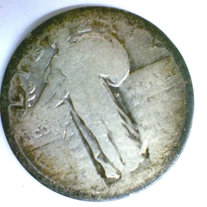 No Date -Silver Standing Liberty Quarter - - Picture 1 of 2