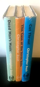 CHRISTOPHER BUSH LUDOVIC TRAVERS MYSTERY 3 H/B BOOKS CUT THROAT DEAD MAN'S MUSIC - Picture 1 of 7