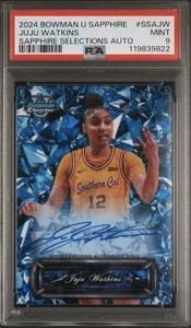 Juju Watkins 2024 Bowman U Sapphire #SSA-JW On-Card Auto PSA 9 - Picture 1 of 2