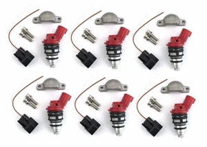 6 x 740cc 750cc Fuel Injectors for NISSAN / NISMO Z32 300ZX 89 ~ 94 VG30 upgrade - Bild 1 von 2
