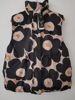 BNWT adidas x Marimekko Down Padded Reversible Gilet / Body Warmer Size 14 * NEW - Image 1 of 4