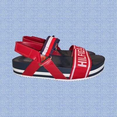 Tommy Hilfiger Bekett 厚底凉鞋女式 10M 码全新! — 第 1/4 张图片