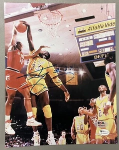 Fotografía Shaquille O'Neal Firmada 8x10 Autenticación PSA Tigres LSU - Imagen 1 de 1