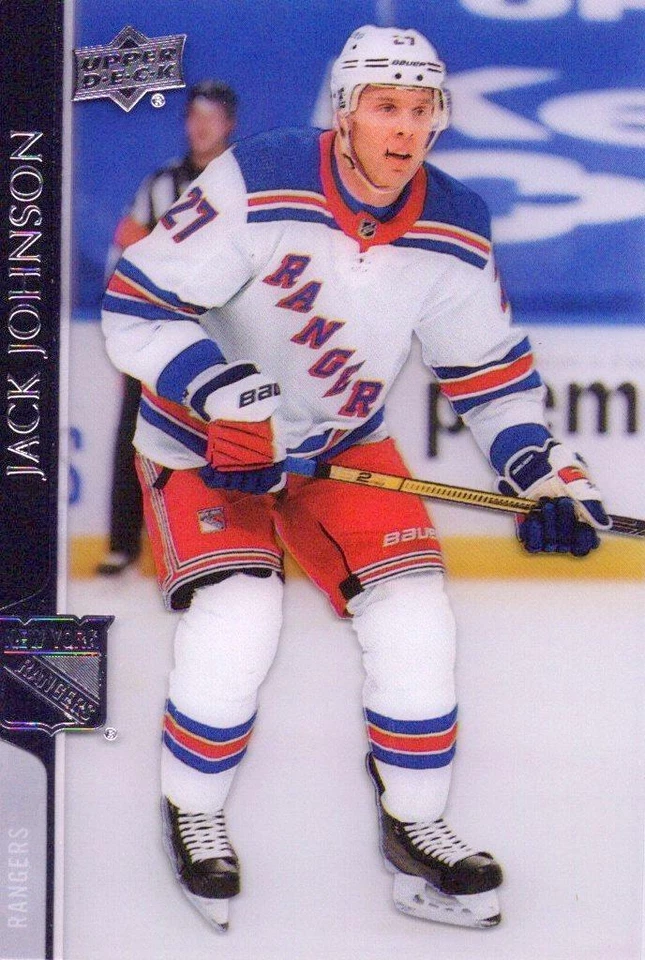 2020-21 Upper Deck Clear Cut Parallel #594 Jack Johnson Rangers - Image 1 of 1