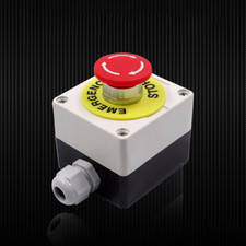 22mm Maintained Latching Emergency Stop Switch NO+NC Control Electrical e-stop