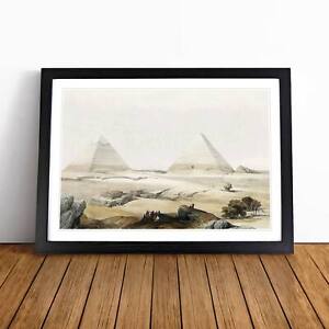 Pyramids Of Giza Landscape Nature David Roberts Wall Art Print Framed Picture