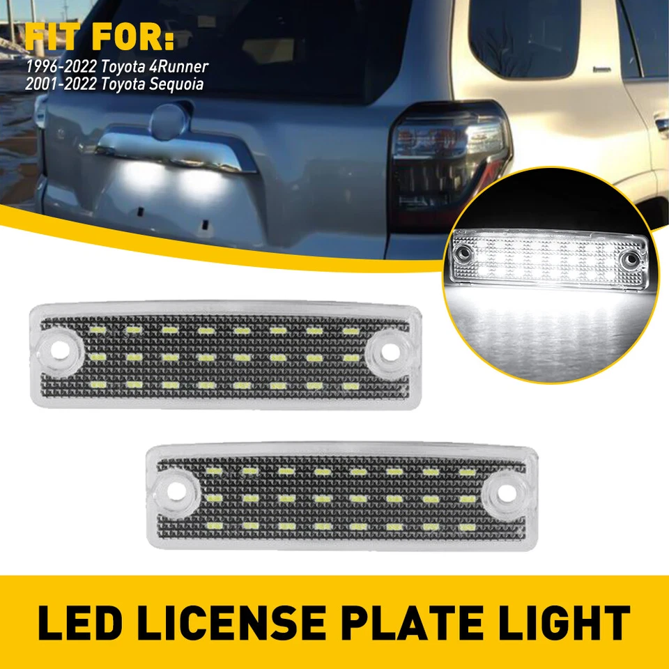 Para Toyota 4Runner 1996-2020 Blanco Brillante 18-SMD LED Matrícula Luces Lámpara D Foto 1 de 4
