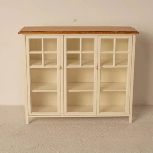 1/6 Scale Dollhouse Miniatures Furniture Unfinished Vintage Storage Cabinet Kit - Picture 1 of 8