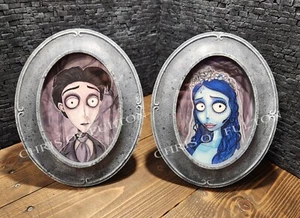 Corpse Bride Tim Burton Emily Victor Stone Framed Art Print Set Chris Oz Fulton - Picture 1 of 4