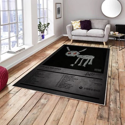 For All the Dogs Album Cover Rug, Drake Music Decoration - Image 1 of 4