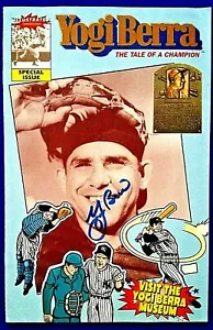 YOGI BERRA PERSONALLY SIGNED AUTOGRAPHED MAGAZINE COA - Picture 1 of 4