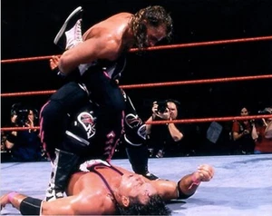 Shawn Michaels 8x10 WrestleMania Photo Wrestler HOF Wrestling HBK Bret Hart - Picture 1 of 2