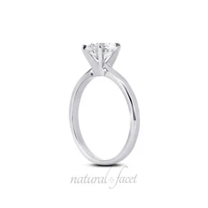 Anillo de compromiso solitario clásico platino diamante natural redondo 2,04 quilates H SI2 - Imagen 1 de 6