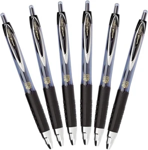 Uni-Ball Signo 207 Retractable Gel Pen 0.38Mm Ultra-Micro Point Black Pack of - Picture 1 of 4