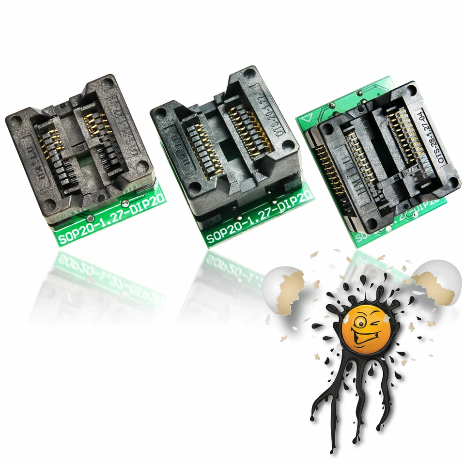 SOIC SOP20 SOP20/8 SOP28/20 a DIP Socket Convertitore Programmatore Adattatore OTS20 - Immagine 1 di 1